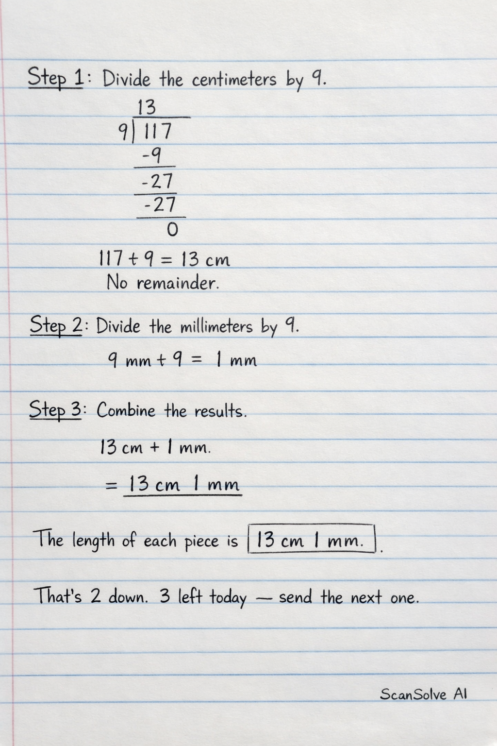 Handwritten step-by-step solution preview
