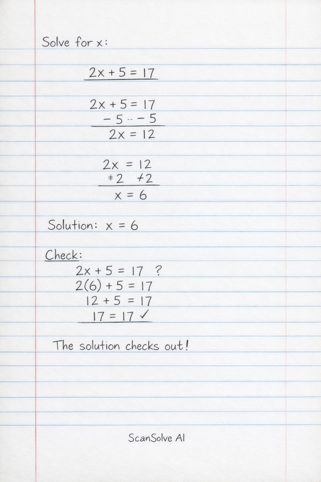 Handwritten step-by-step solution preview