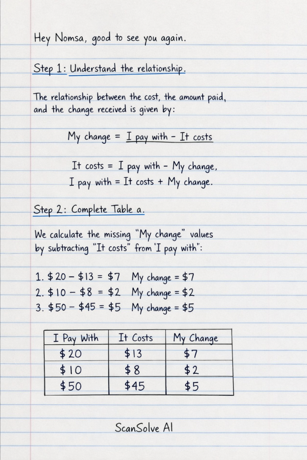Handwritten step-by-step solution preview