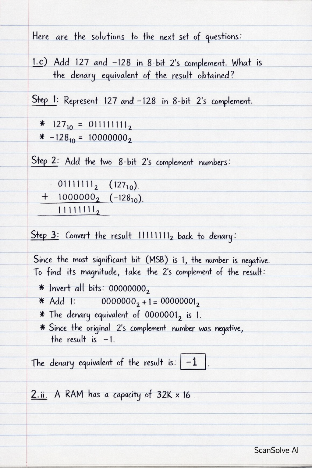 Handwritten step-by-step solution preview