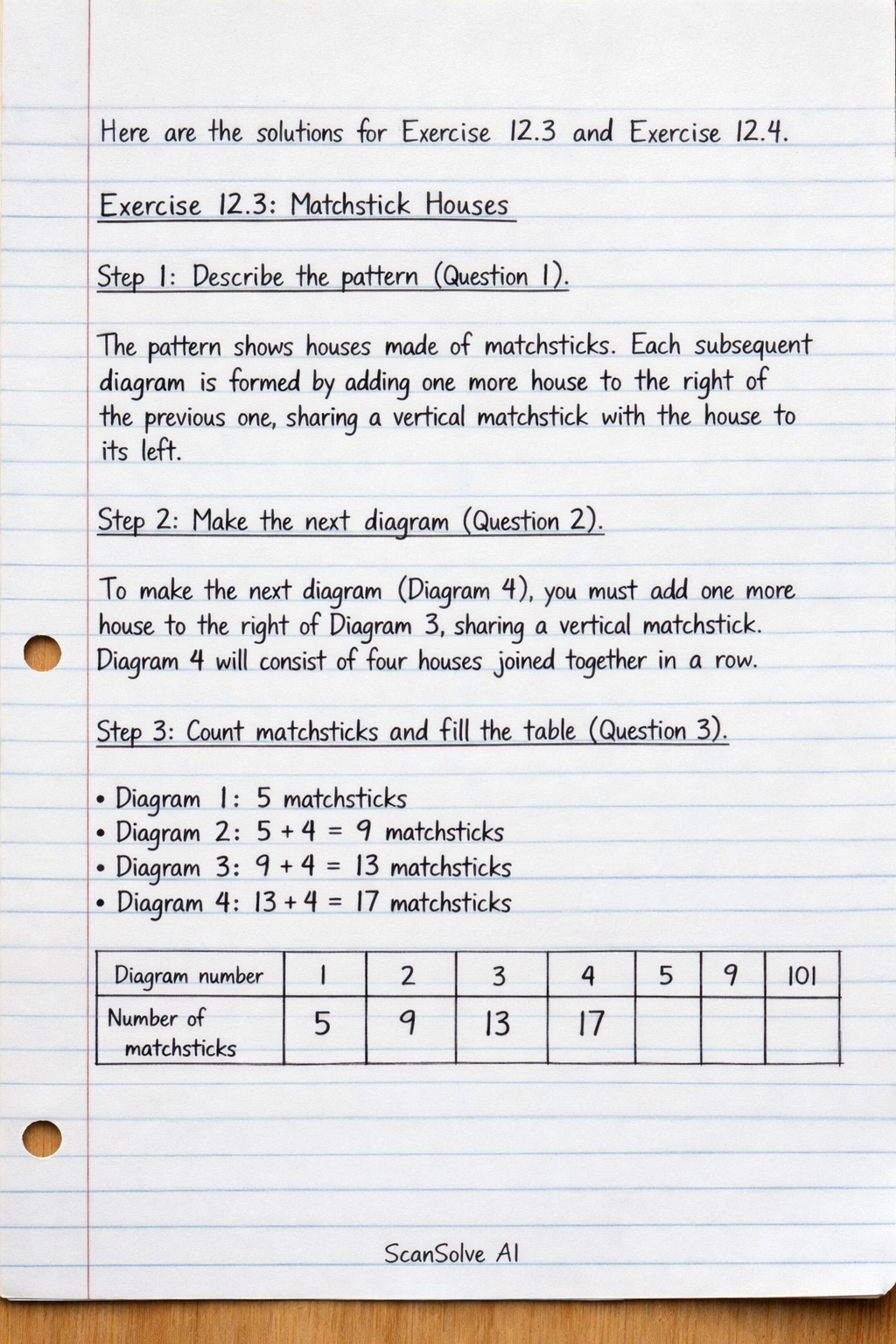 Handwritten step-by-step solution preview