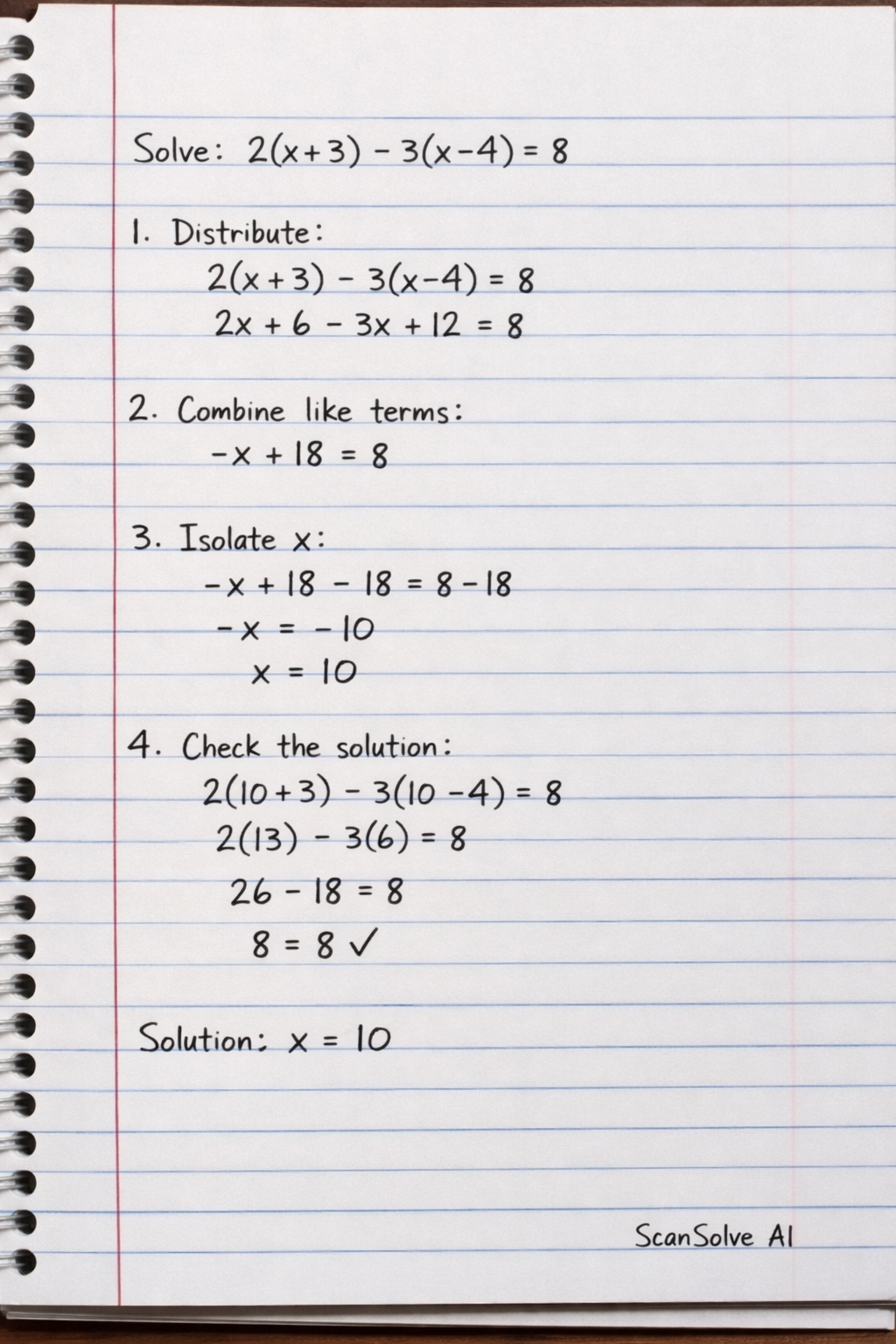 Handwritten step-by-step solution preview