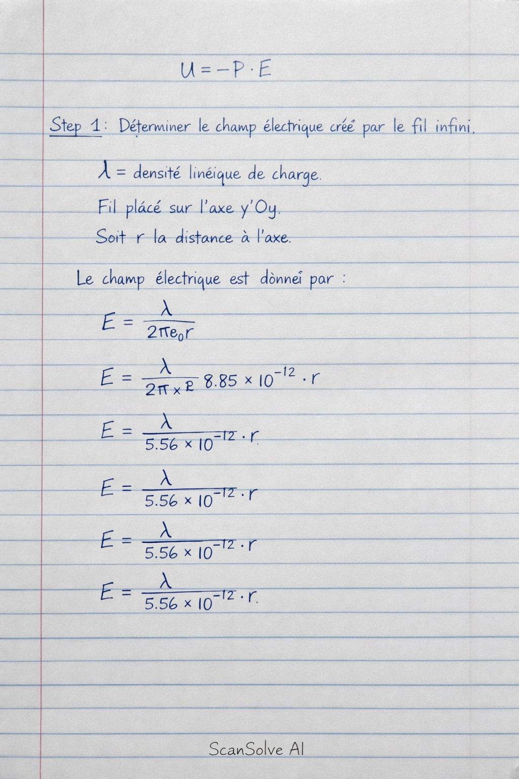 Handwritten step-by-step solution preview