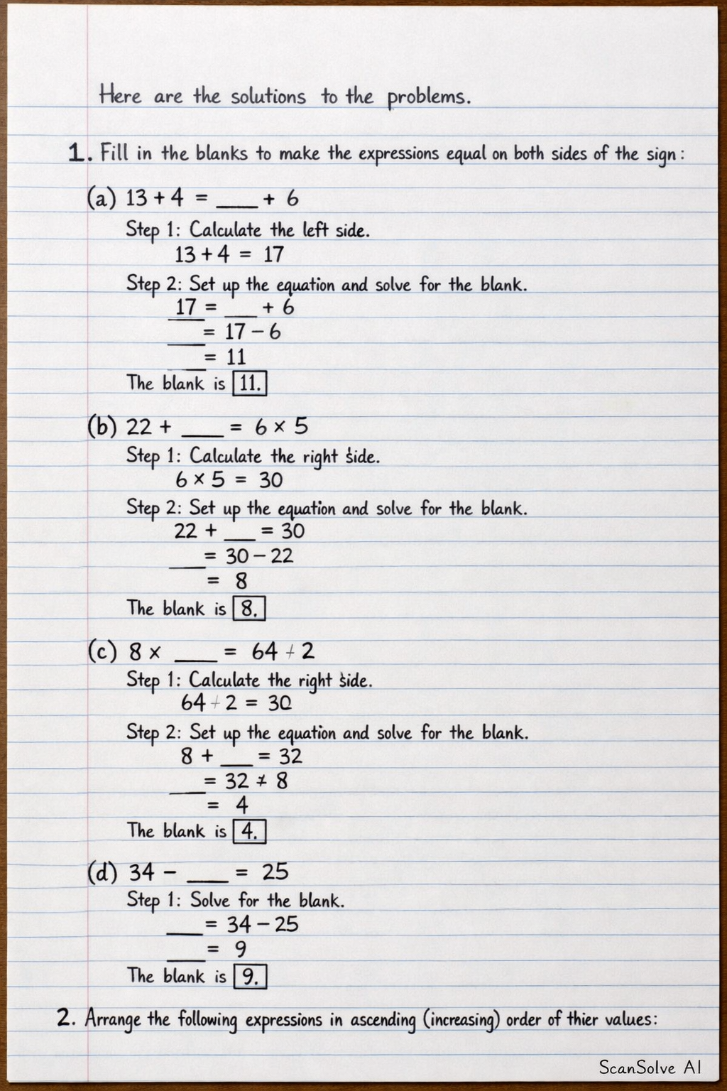 Handwritten step-by-step solution preview