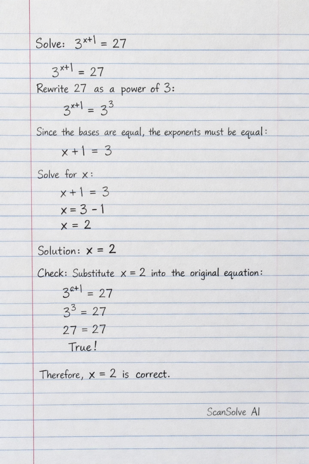 Handwritten step-by-step solution preview