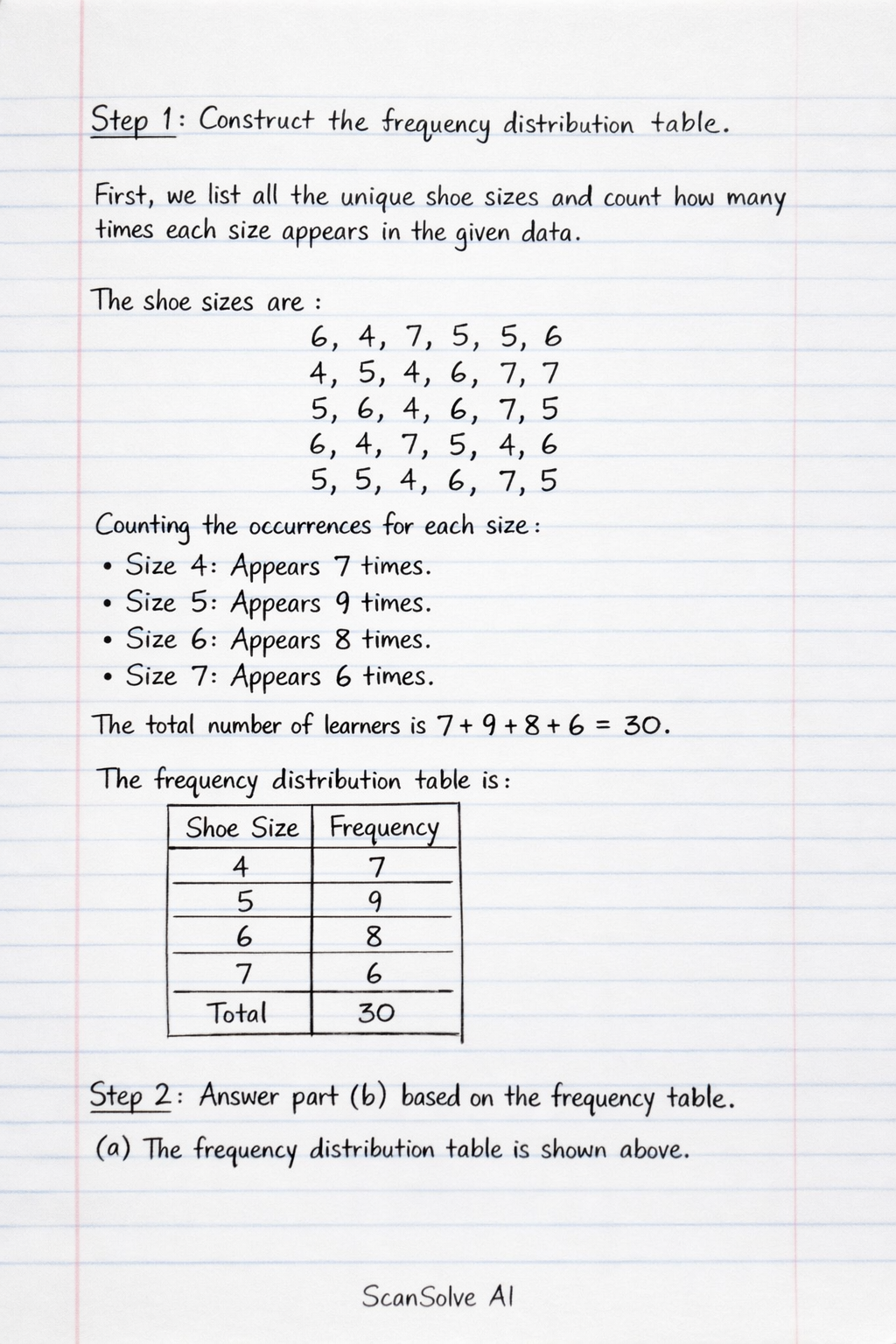 Handwritten step-by-step solution preview