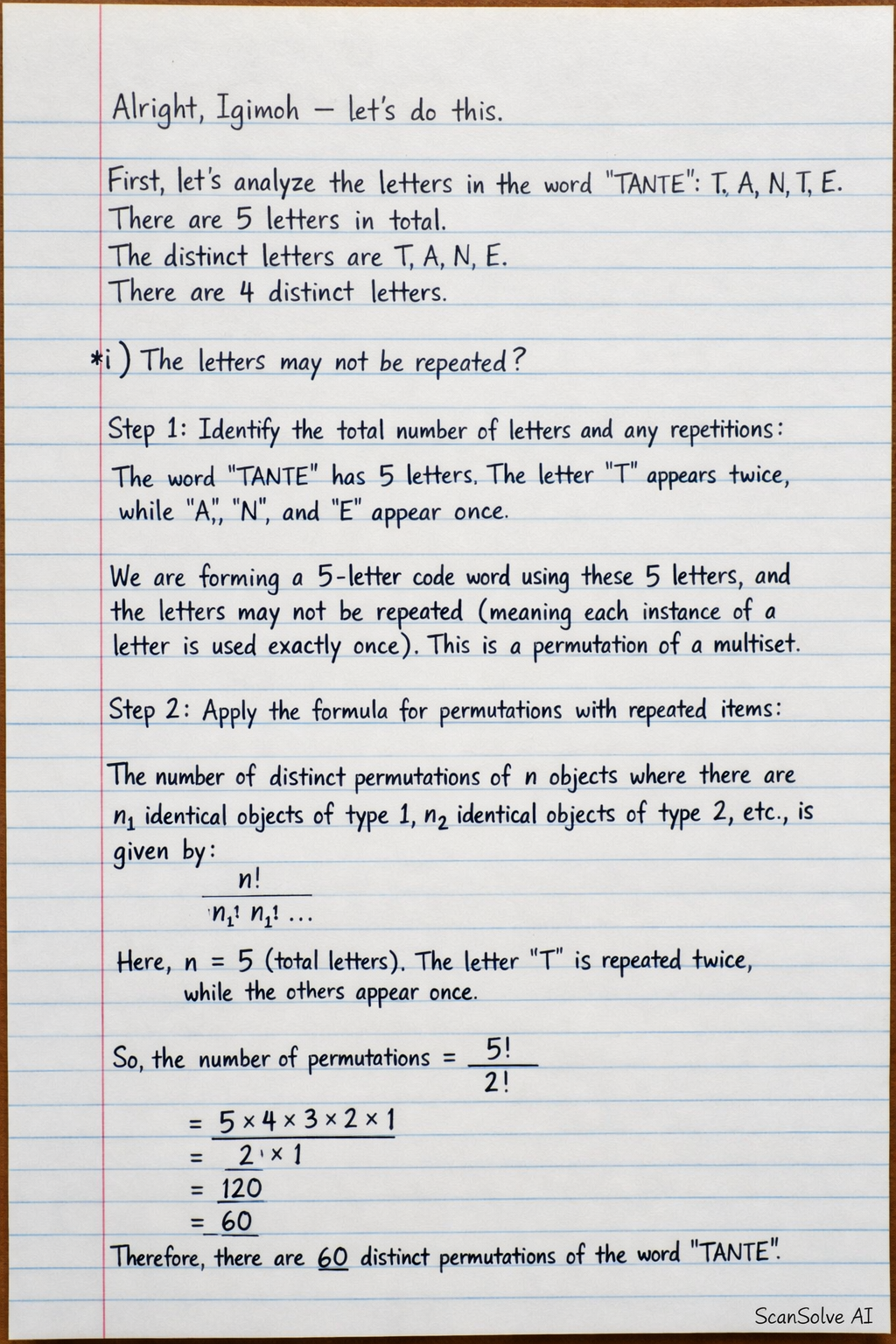 Handwritten step-by-step solution preview
