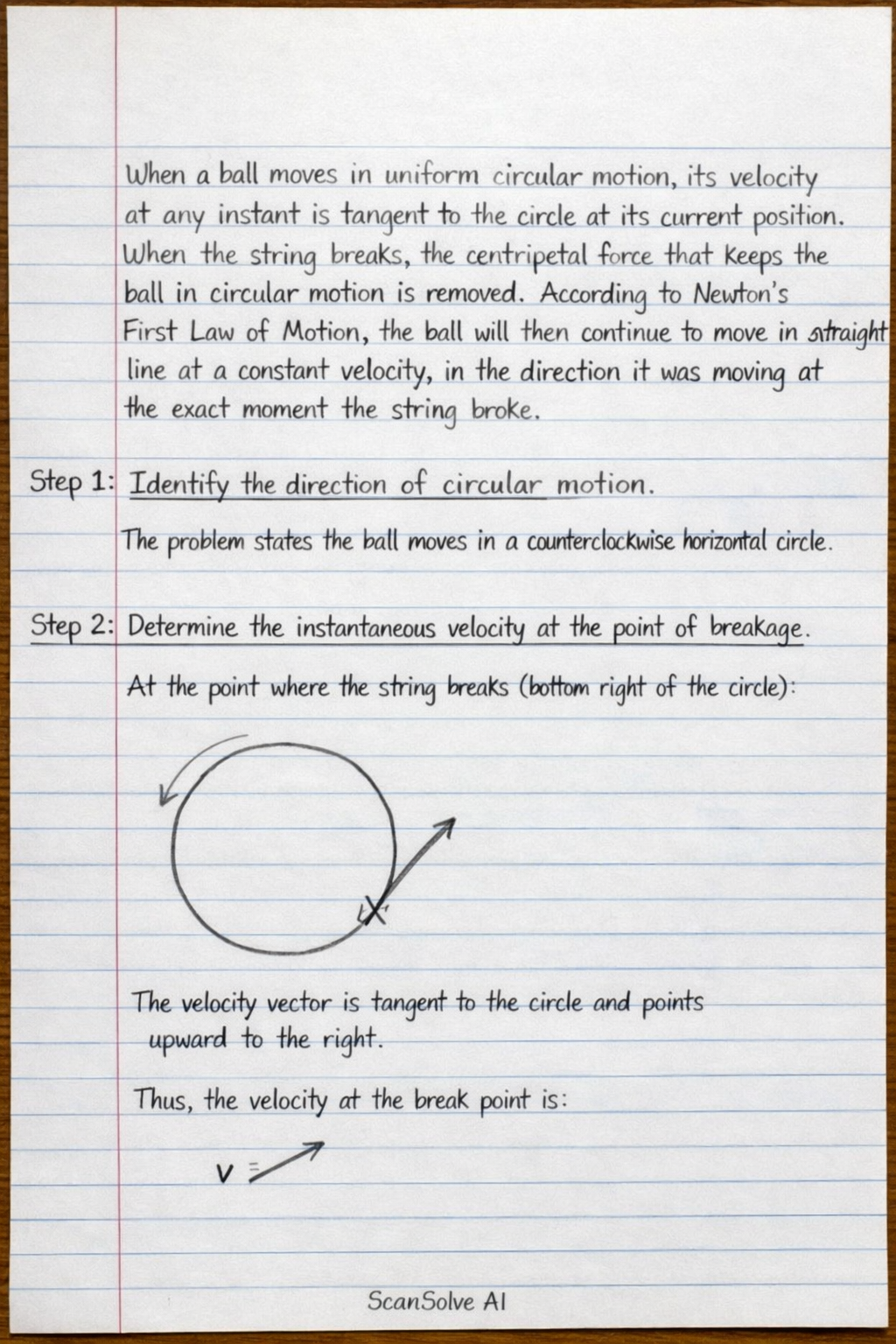 Handwritten step-by-step solution preview