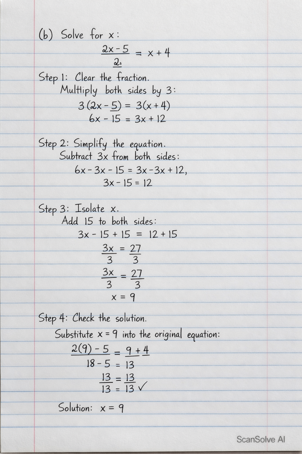 Handwritten step-by-step solution preview