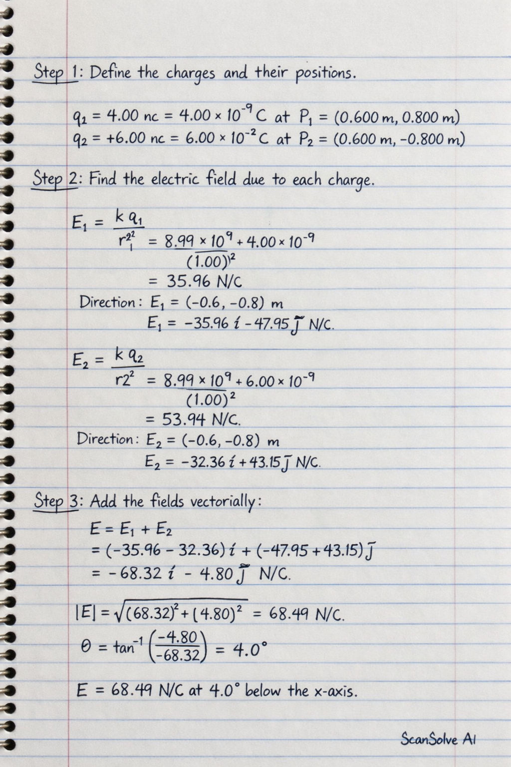 Handwritten step-by-step solution preview