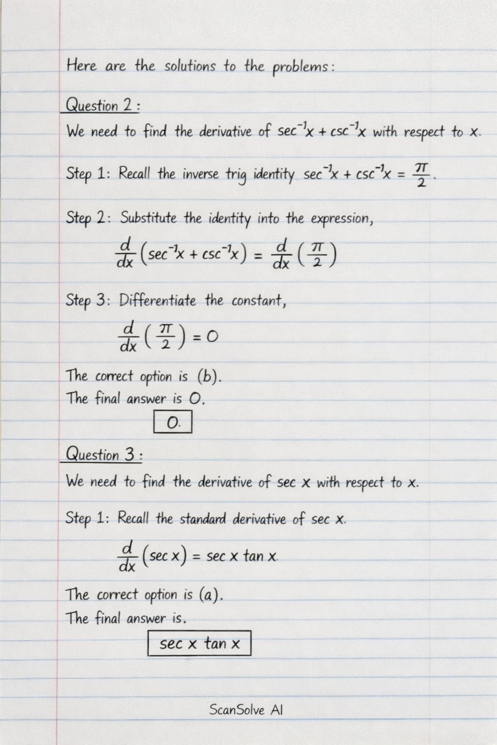 Handwritten step-by-step solution preview