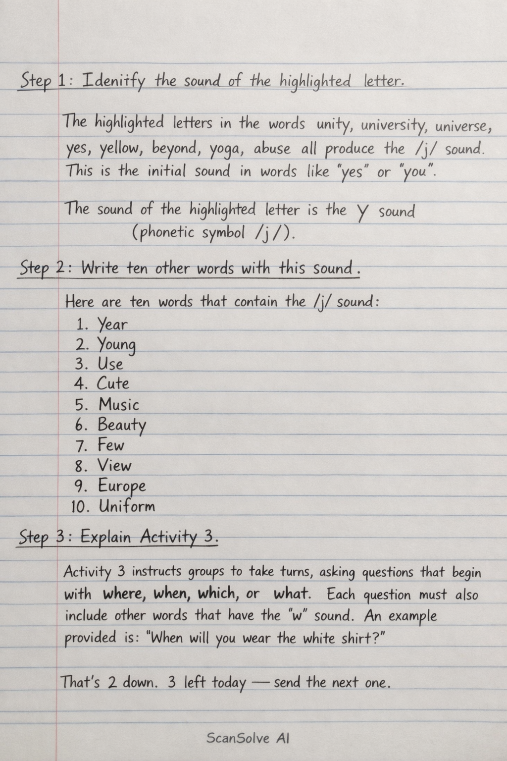 Handwritten step-by-step solution preview