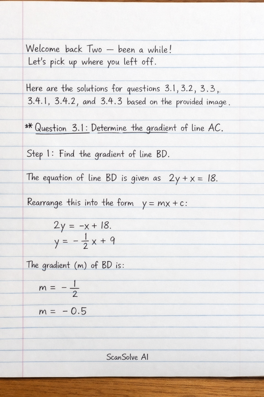 Handwritten step-by-step solution preview
