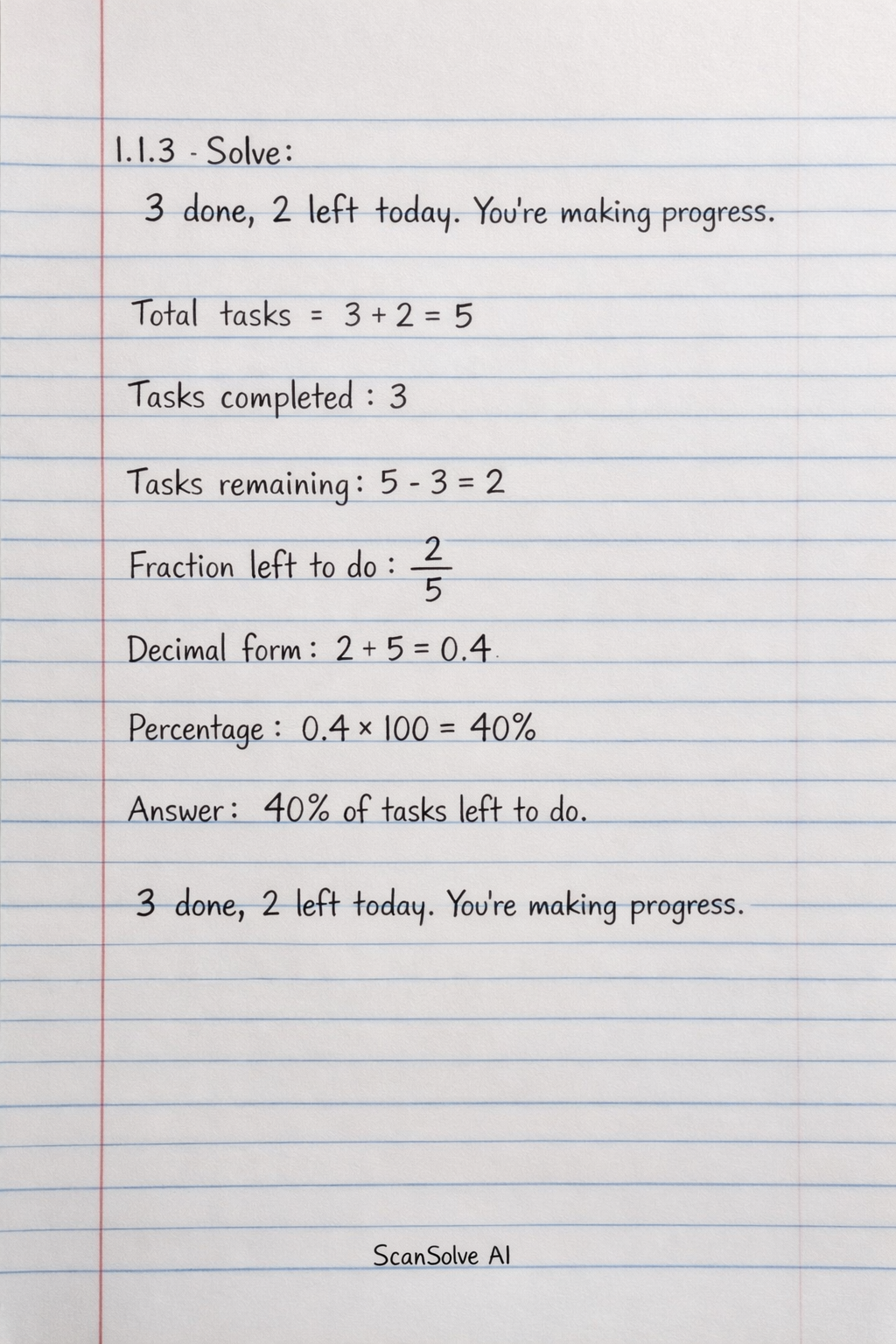 Handwritten step-by-step solution preview