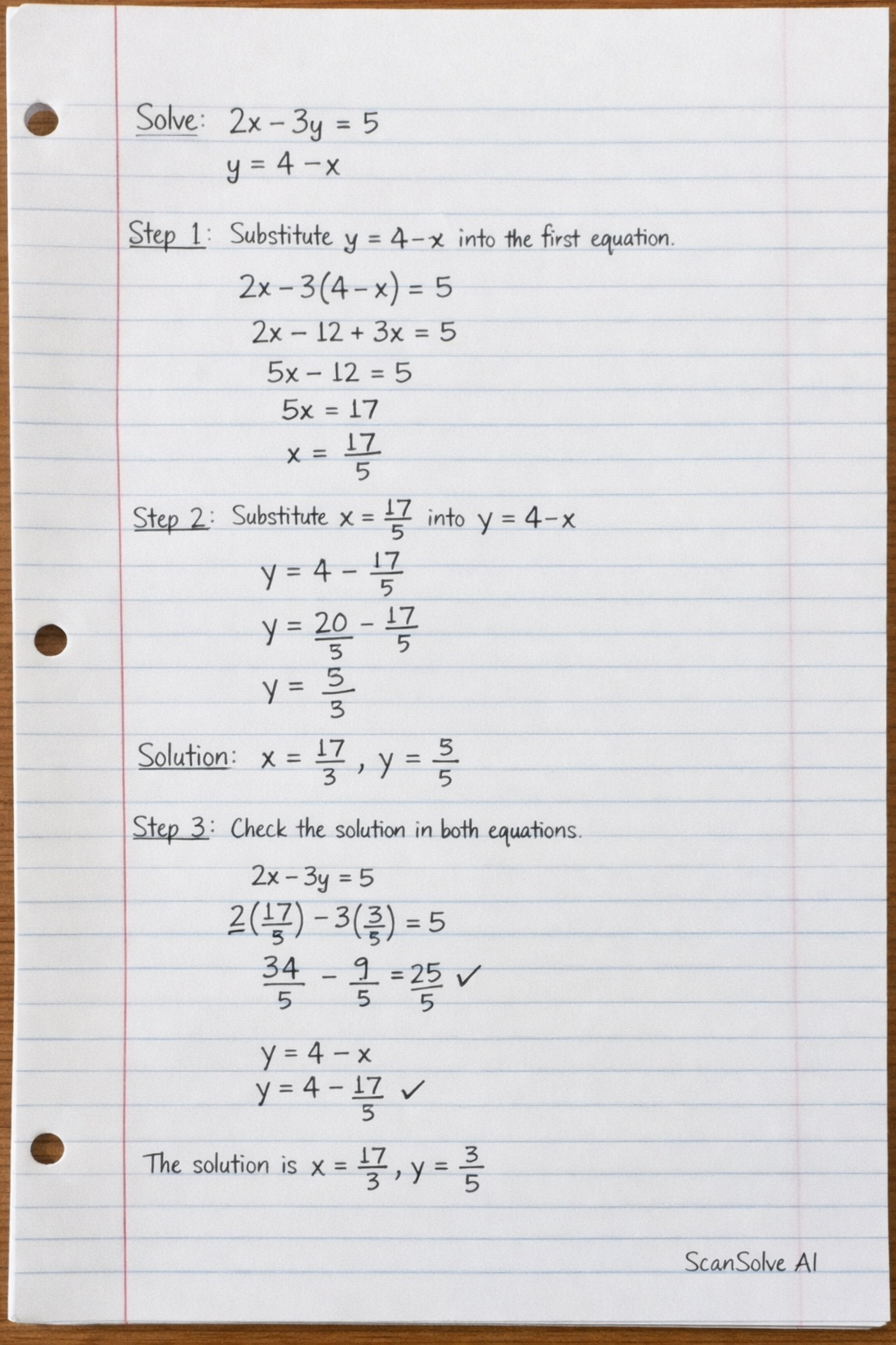 Handwritten step-by-step solution preview