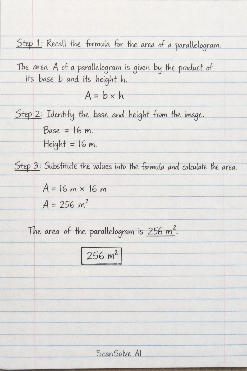 Handwritten step-by-step solution preview
