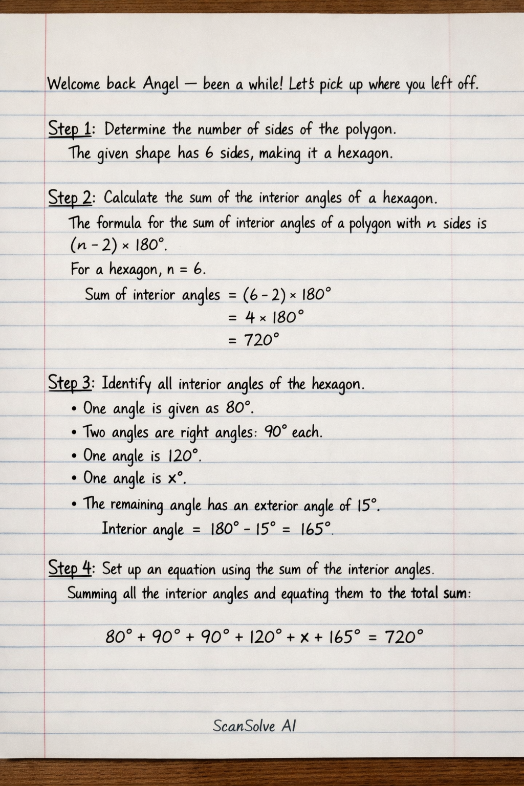 Handwritten step-by-step solution preview