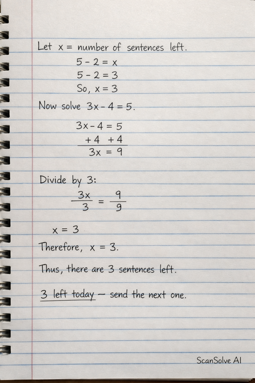 Handwritten step-by-step solution preview