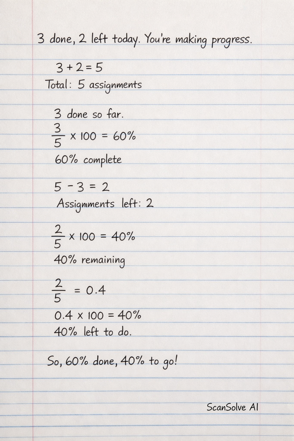 Handwritten step-by-step solution preview