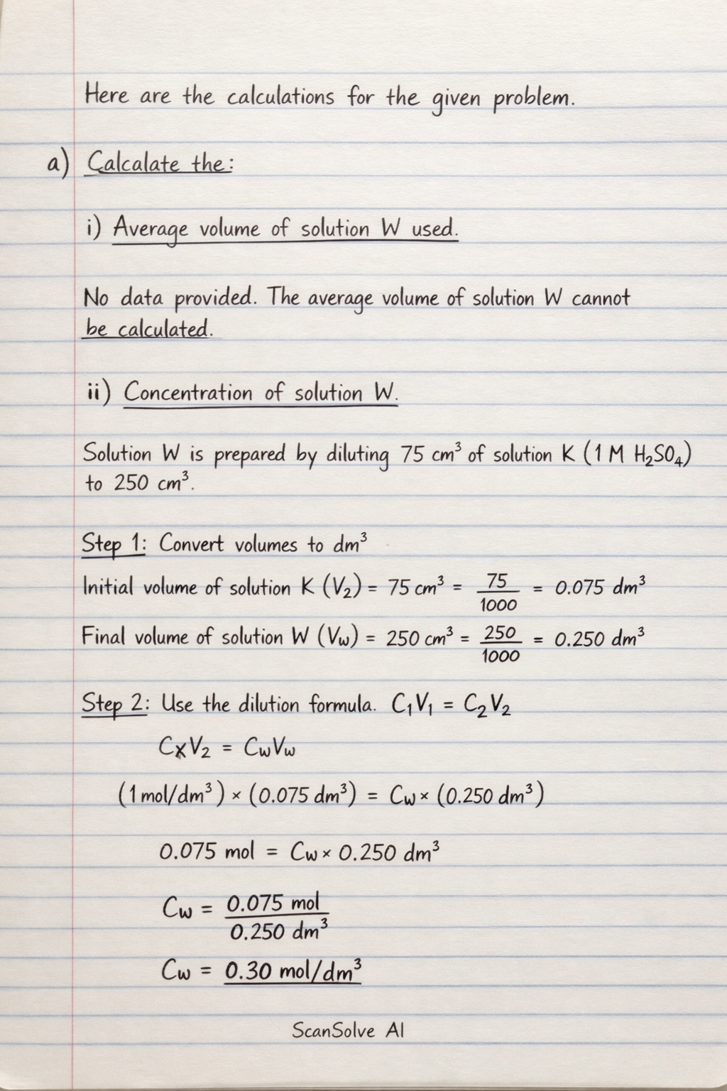Handwritten step-by-step solution preview