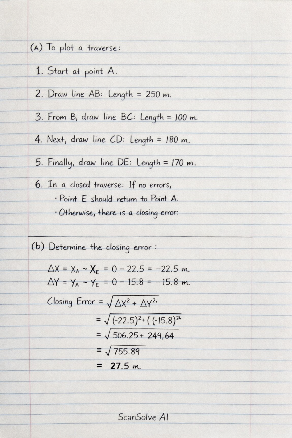 Handwritten step-by-step solution preview