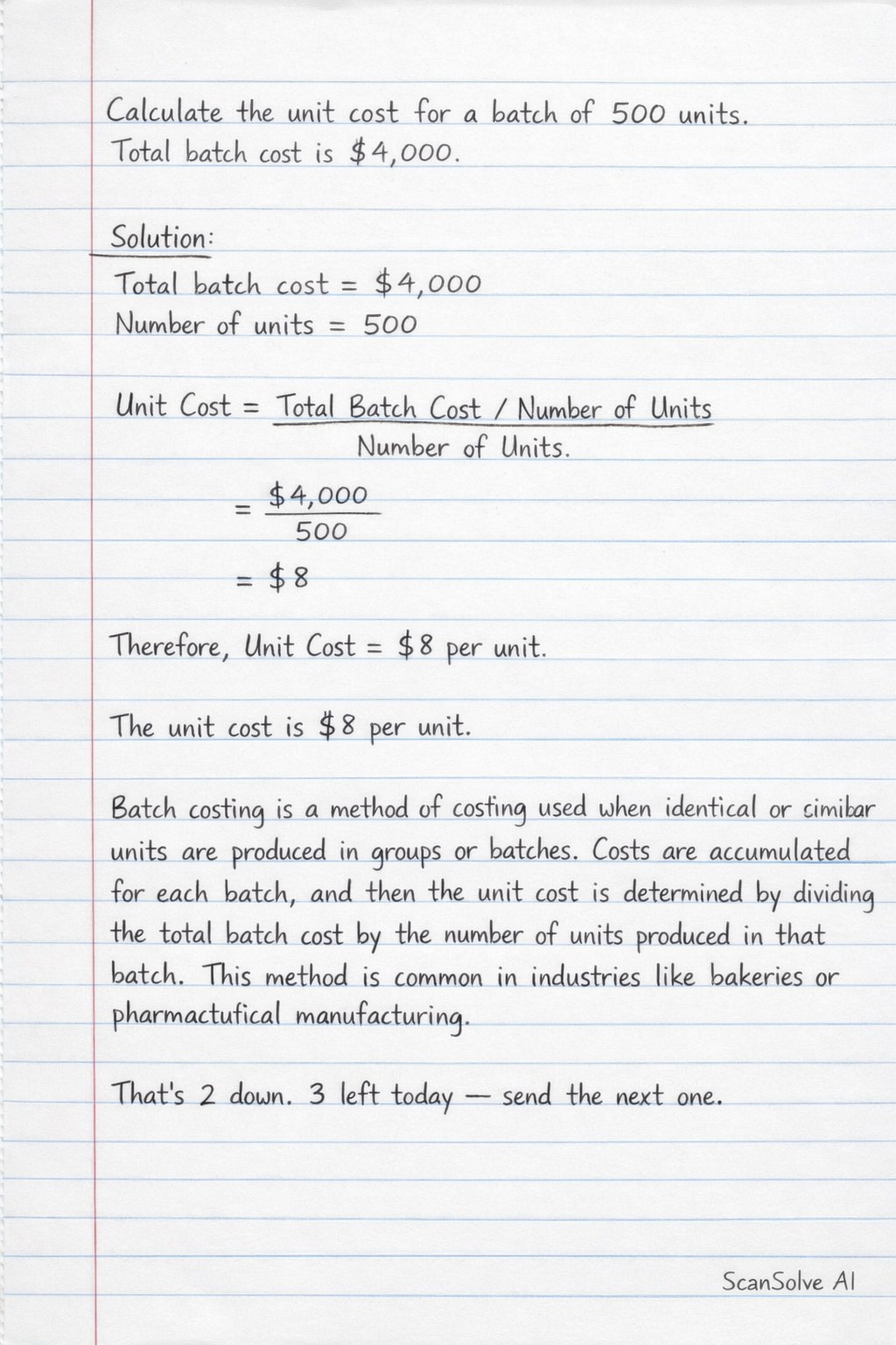 Handwritten step-by-step solution preview