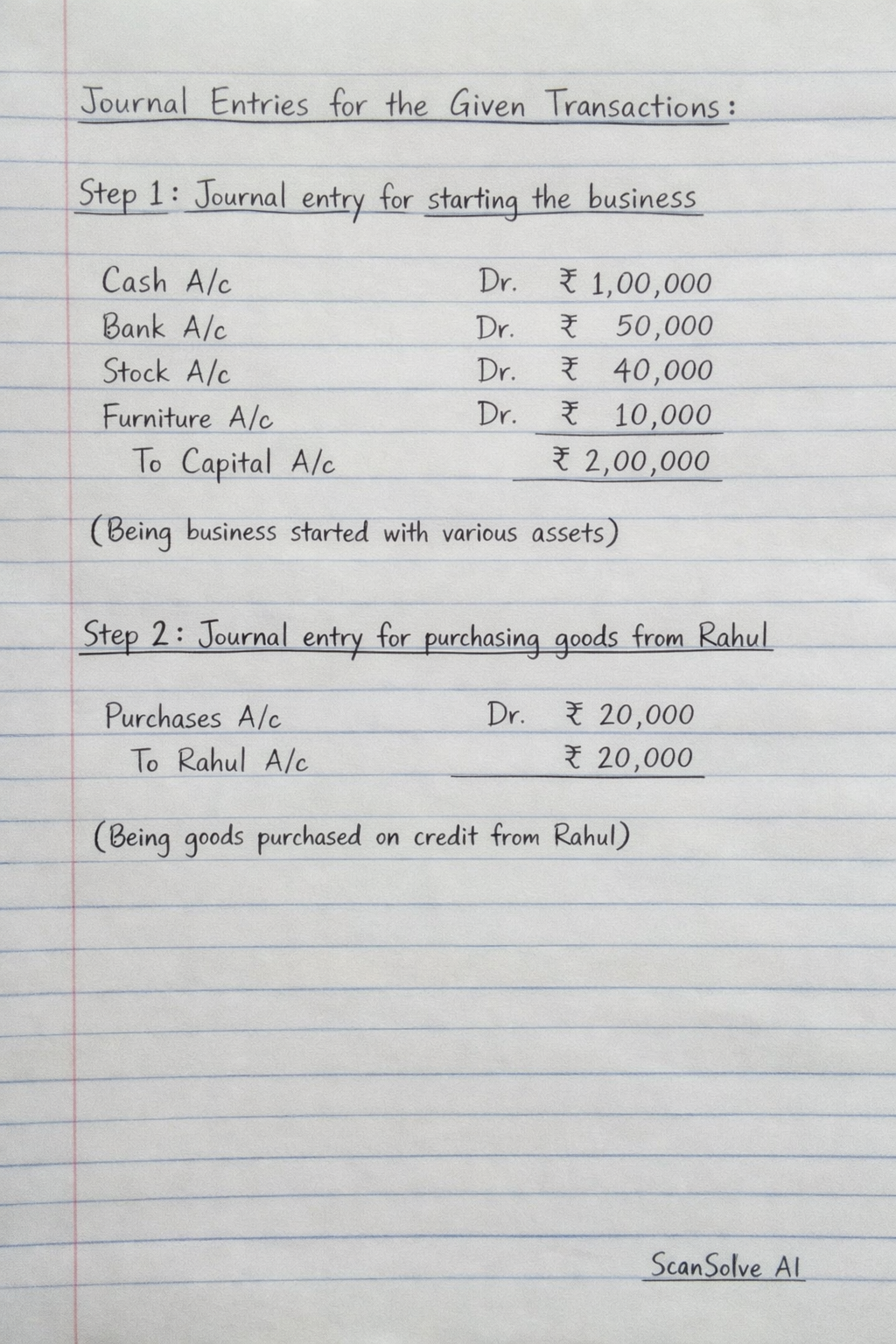Handwritten step-by-step solution preview
