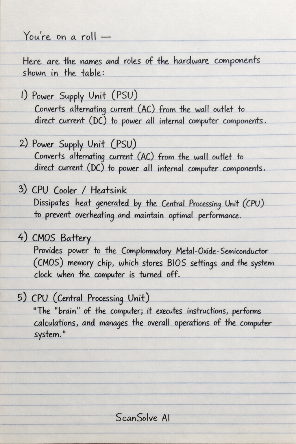 Handwritten step-by-step solution preview