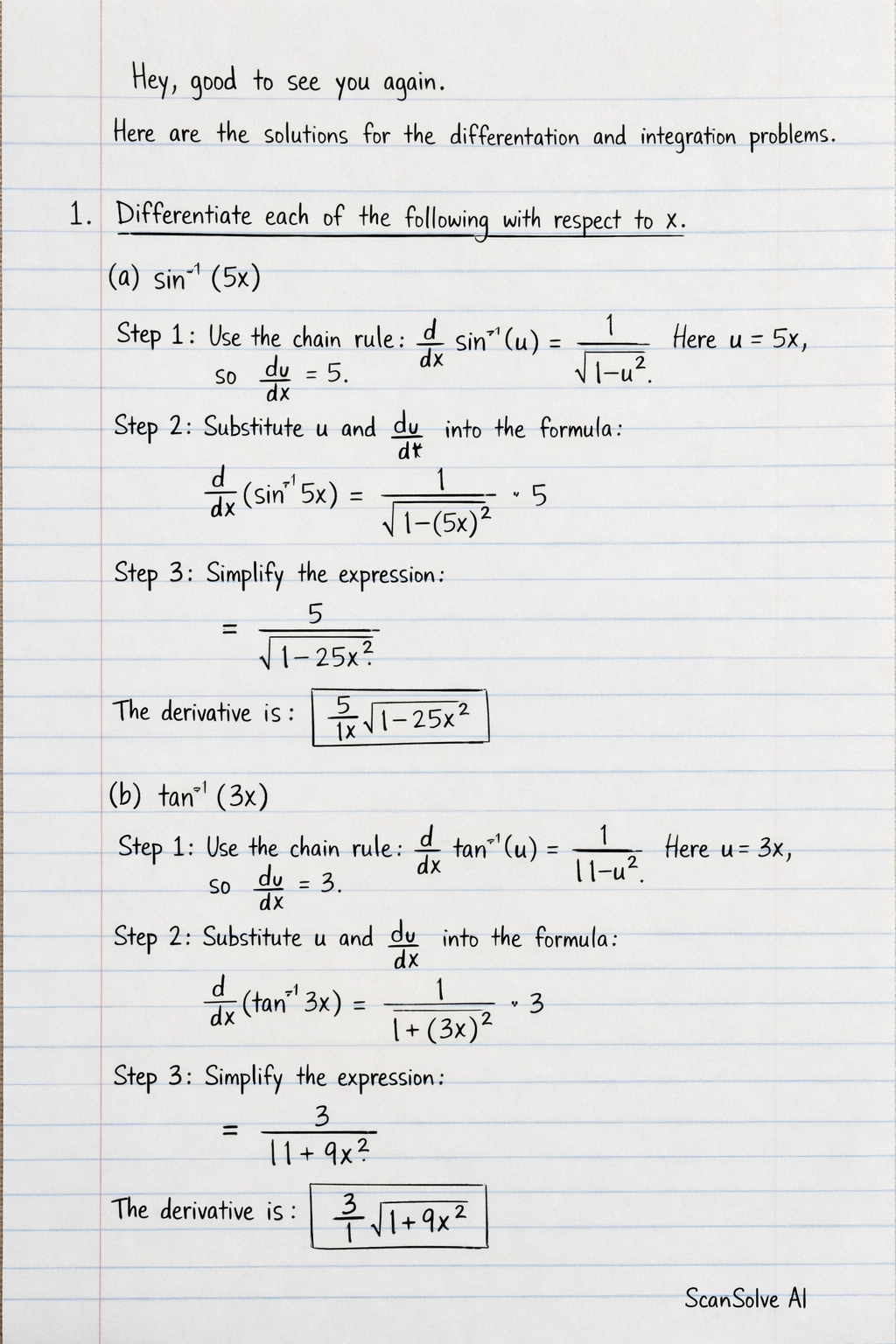 Handwritten step-by-step solution preview
