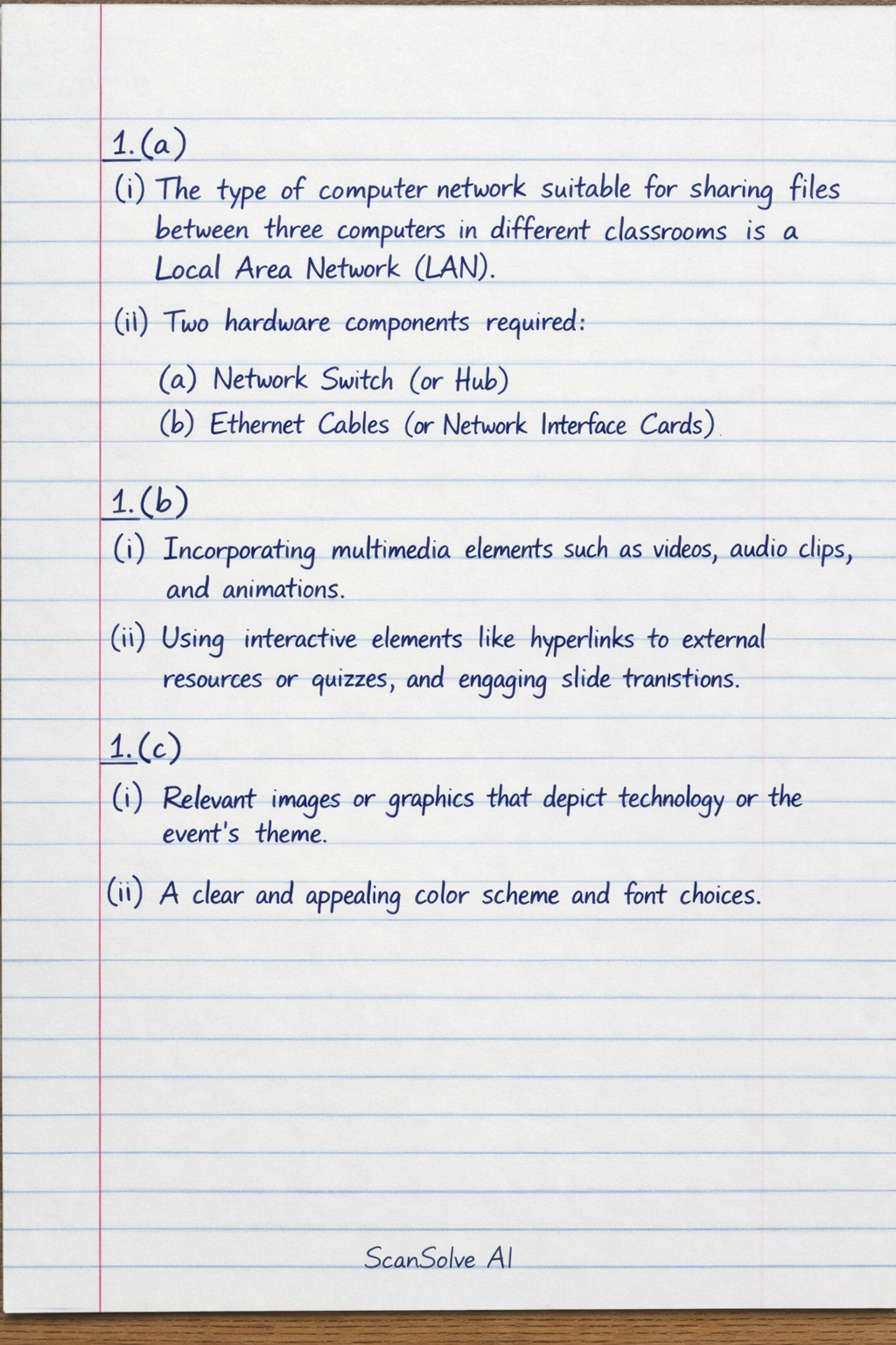 Handwritten step-by-step solution preview