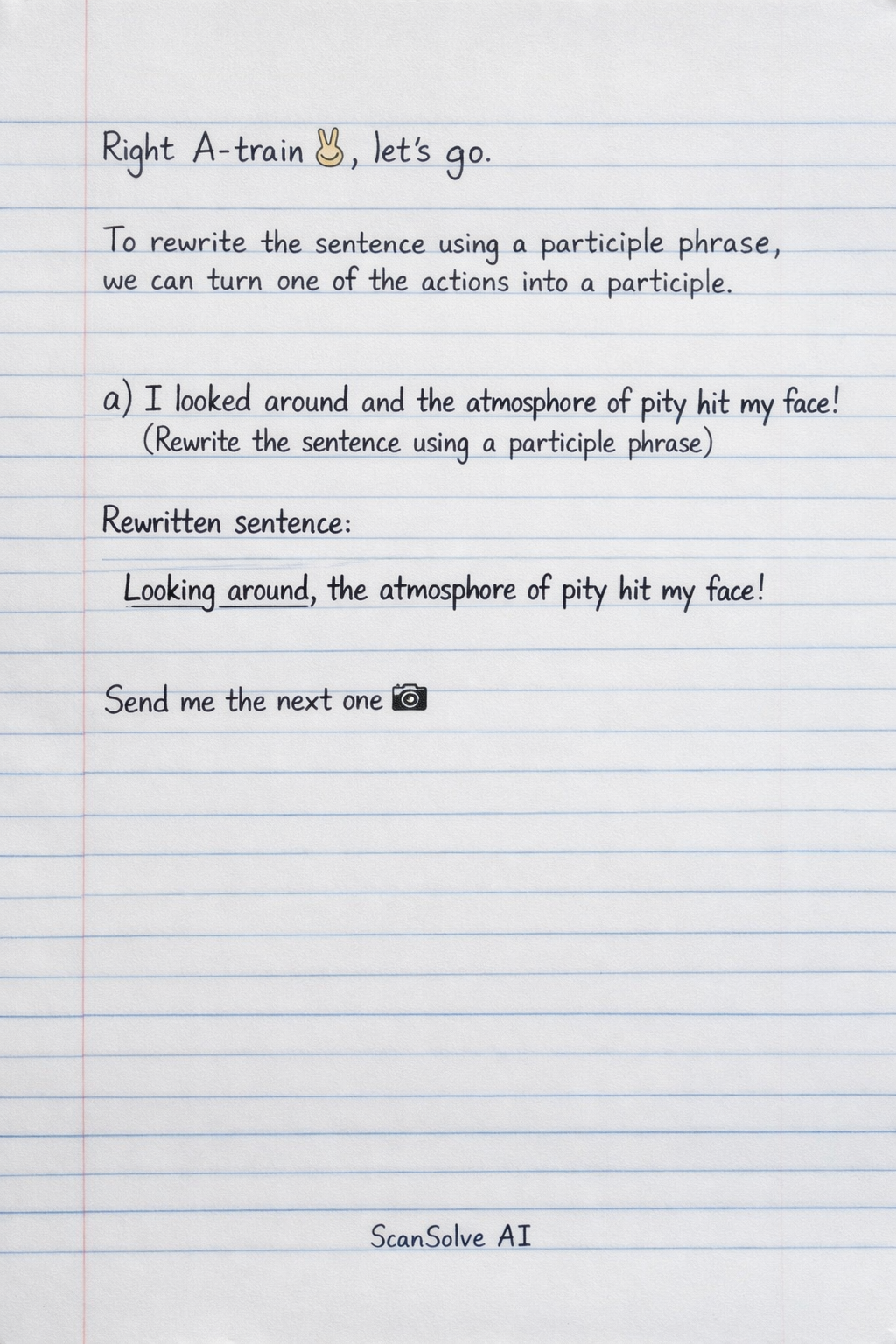 Handwritten step-by-step solution preview