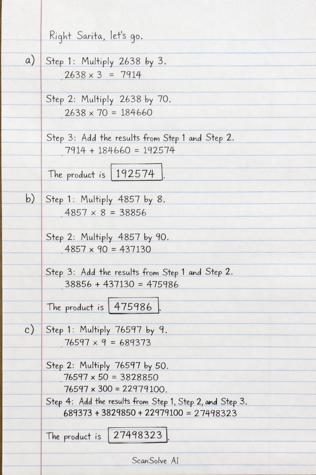 Handwritten step-by-step solution preview