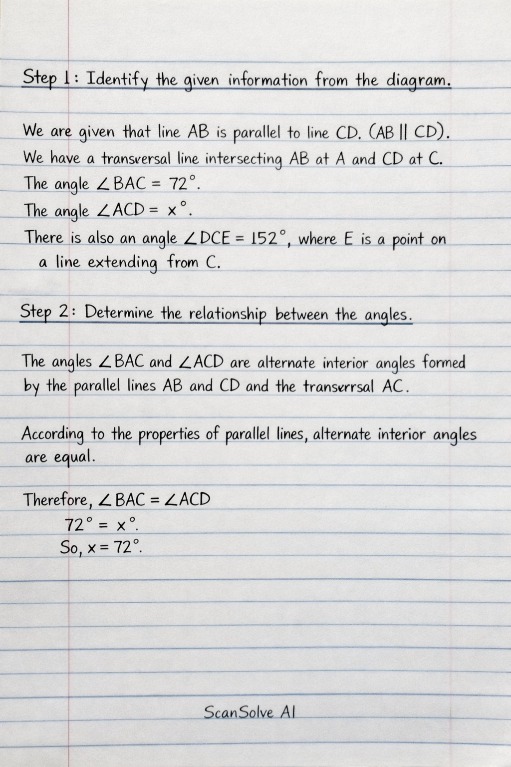 Handwritten step-by-step solution preview