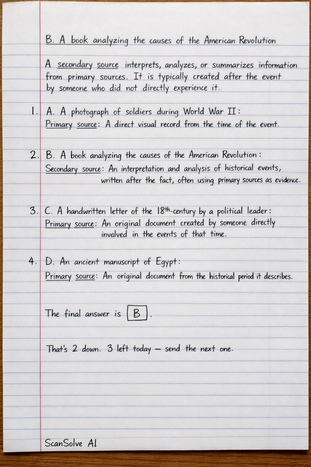 Handwritten step-by-step solution preview