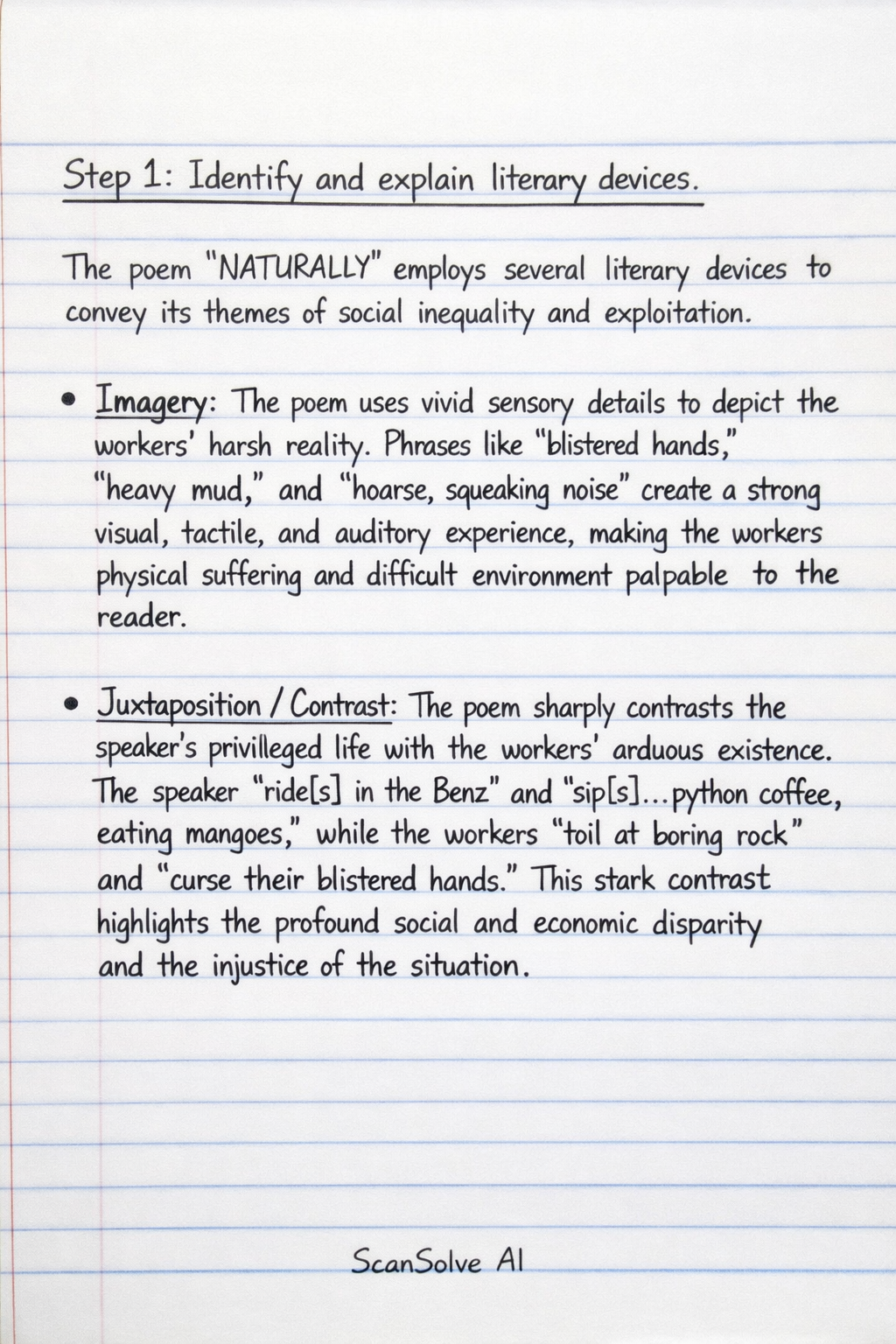 Handwritten step-by-step solution preview