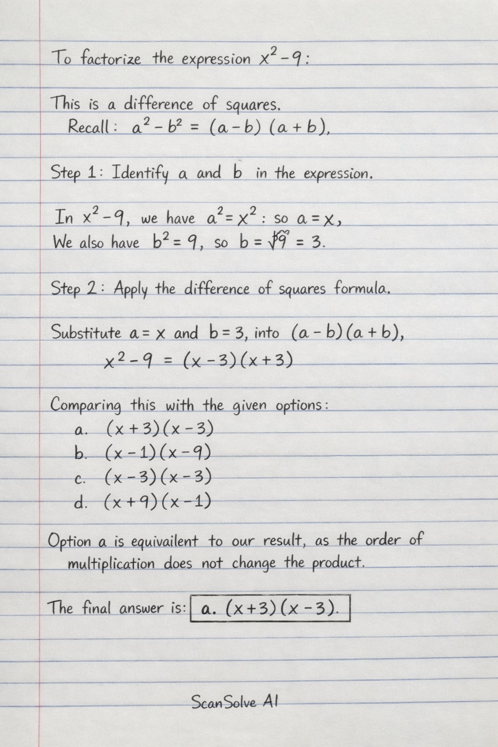 Handwritten step-by-step solution preview