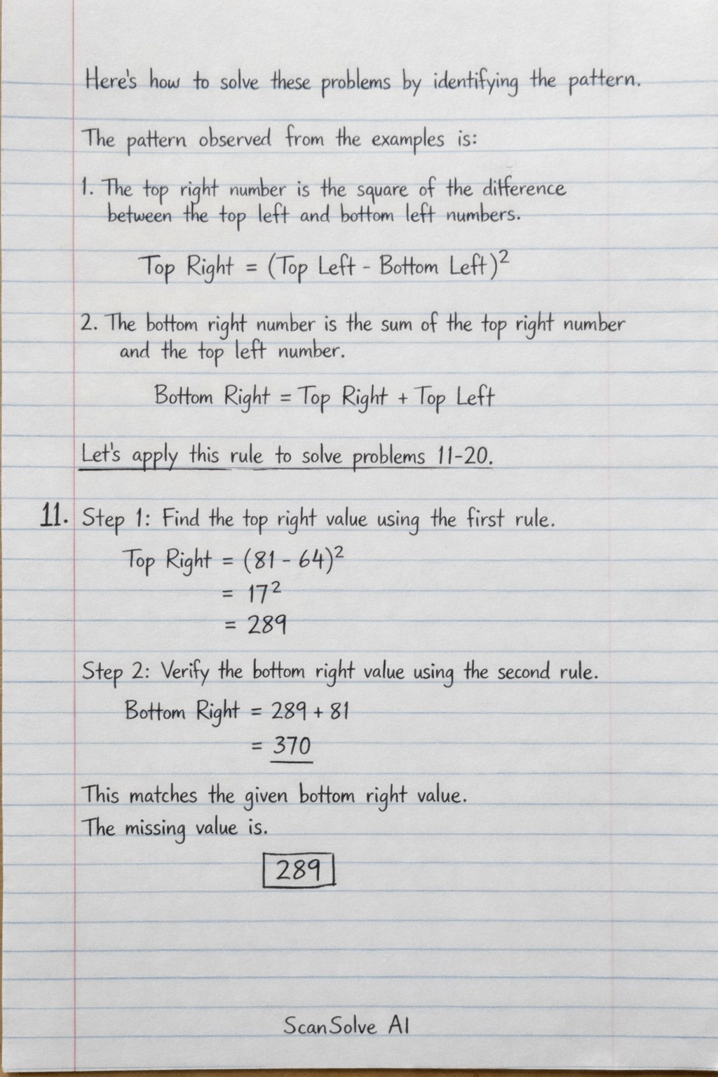 Handwritten step-by-step solution preview