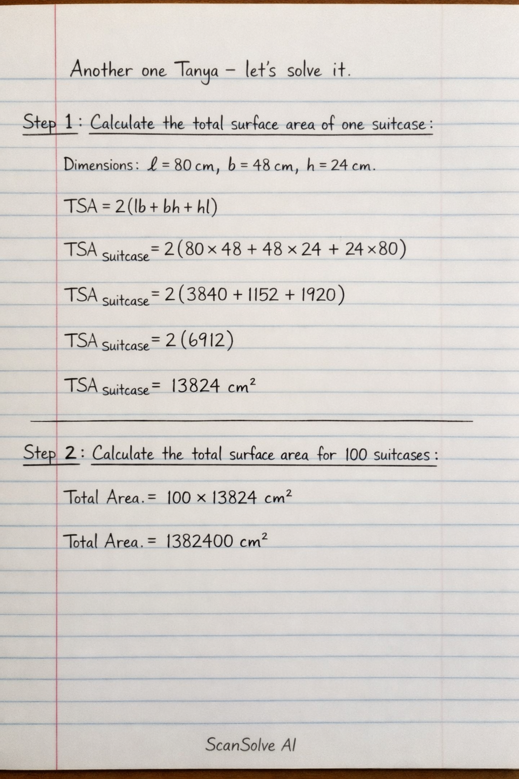 Handwritten step-by-step solution preview