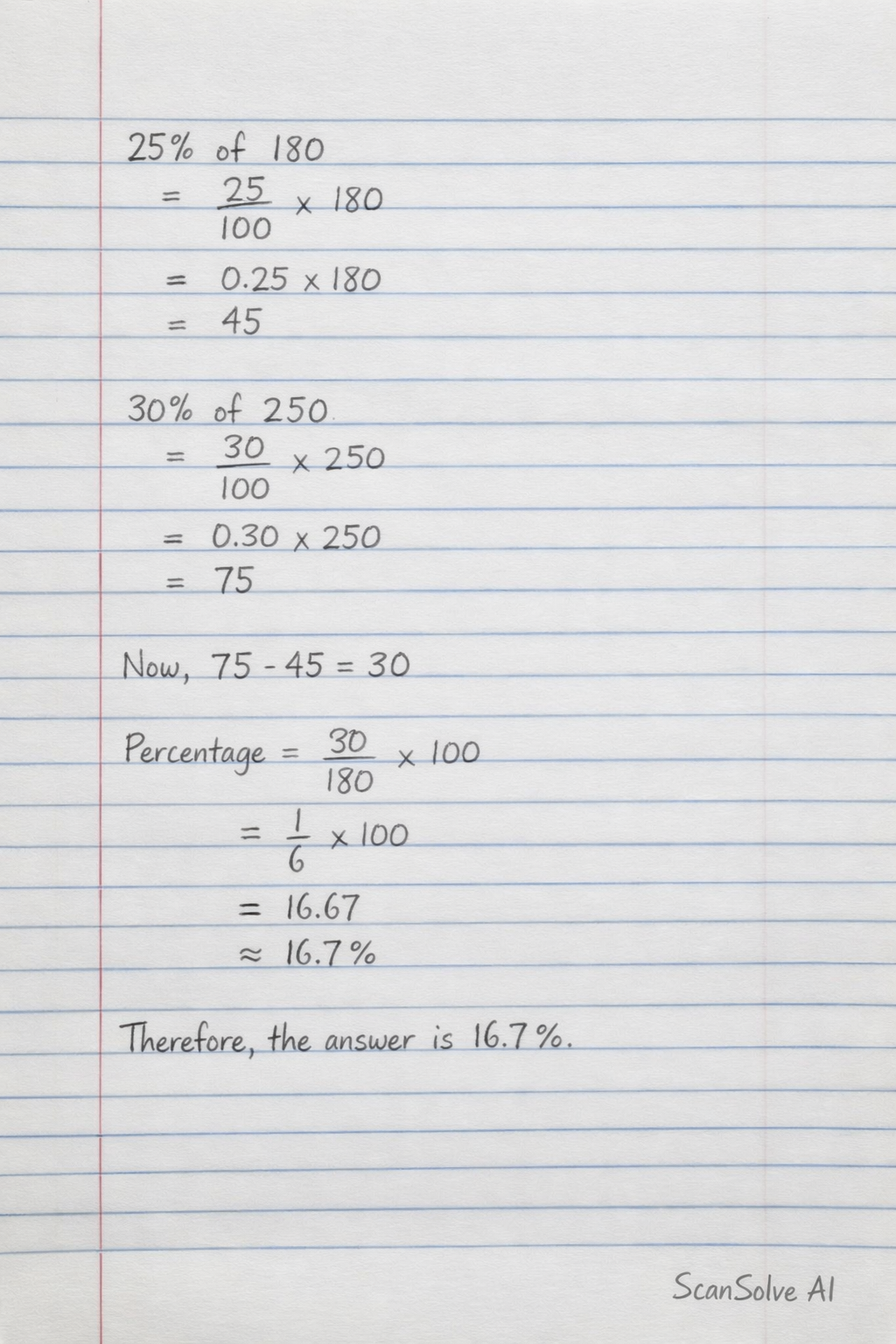 Handwritten step-by-step solution preview