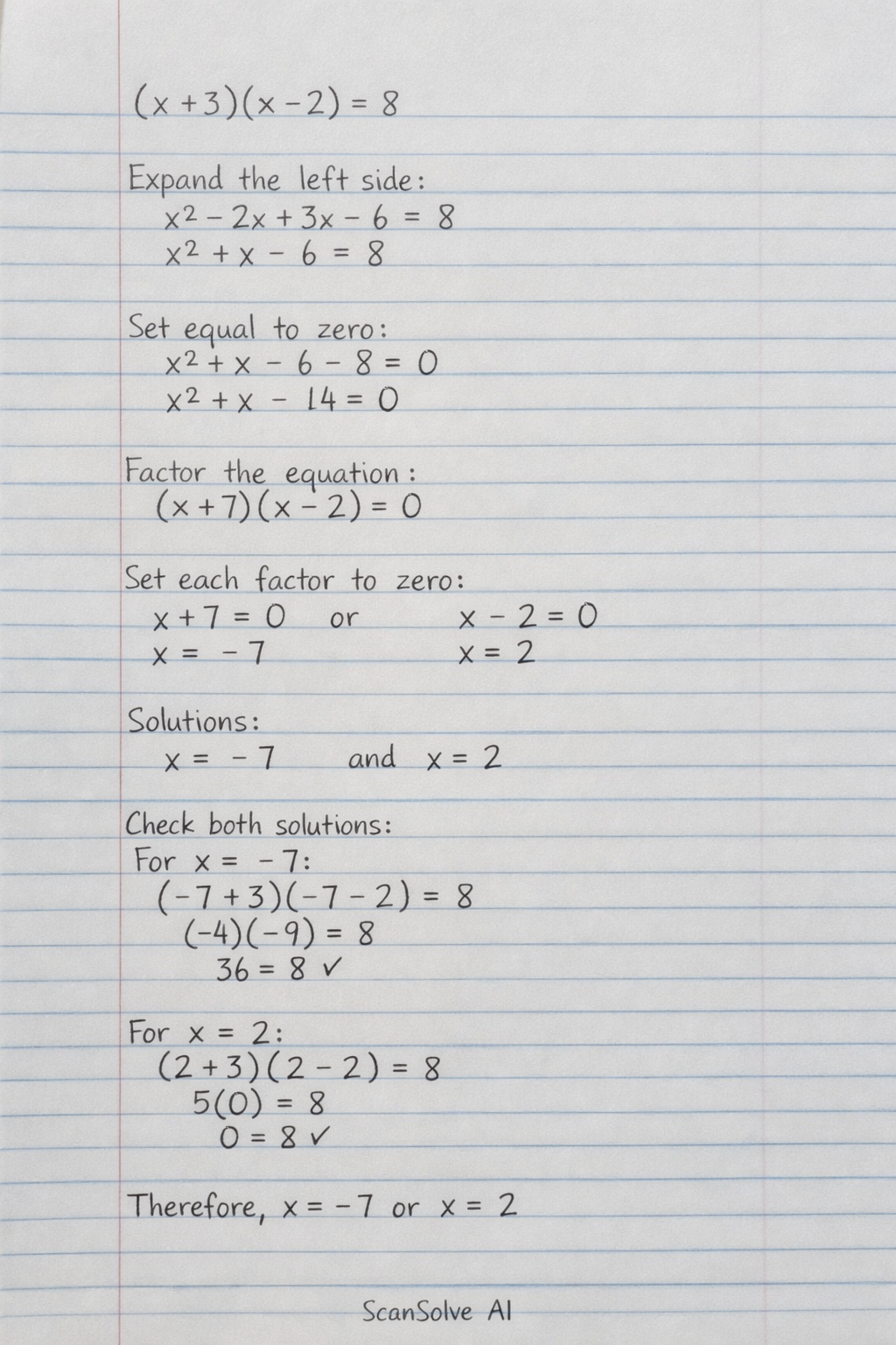 Handwritten step-by-step solution preview