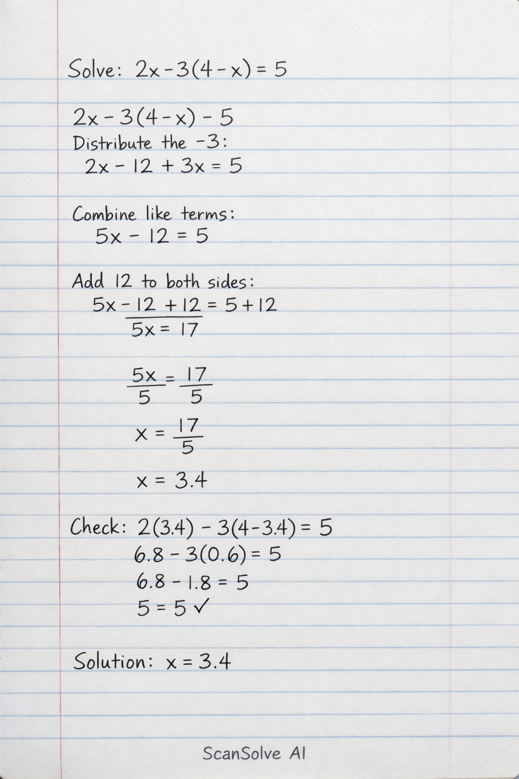 Handwritten step-by-step solution preview