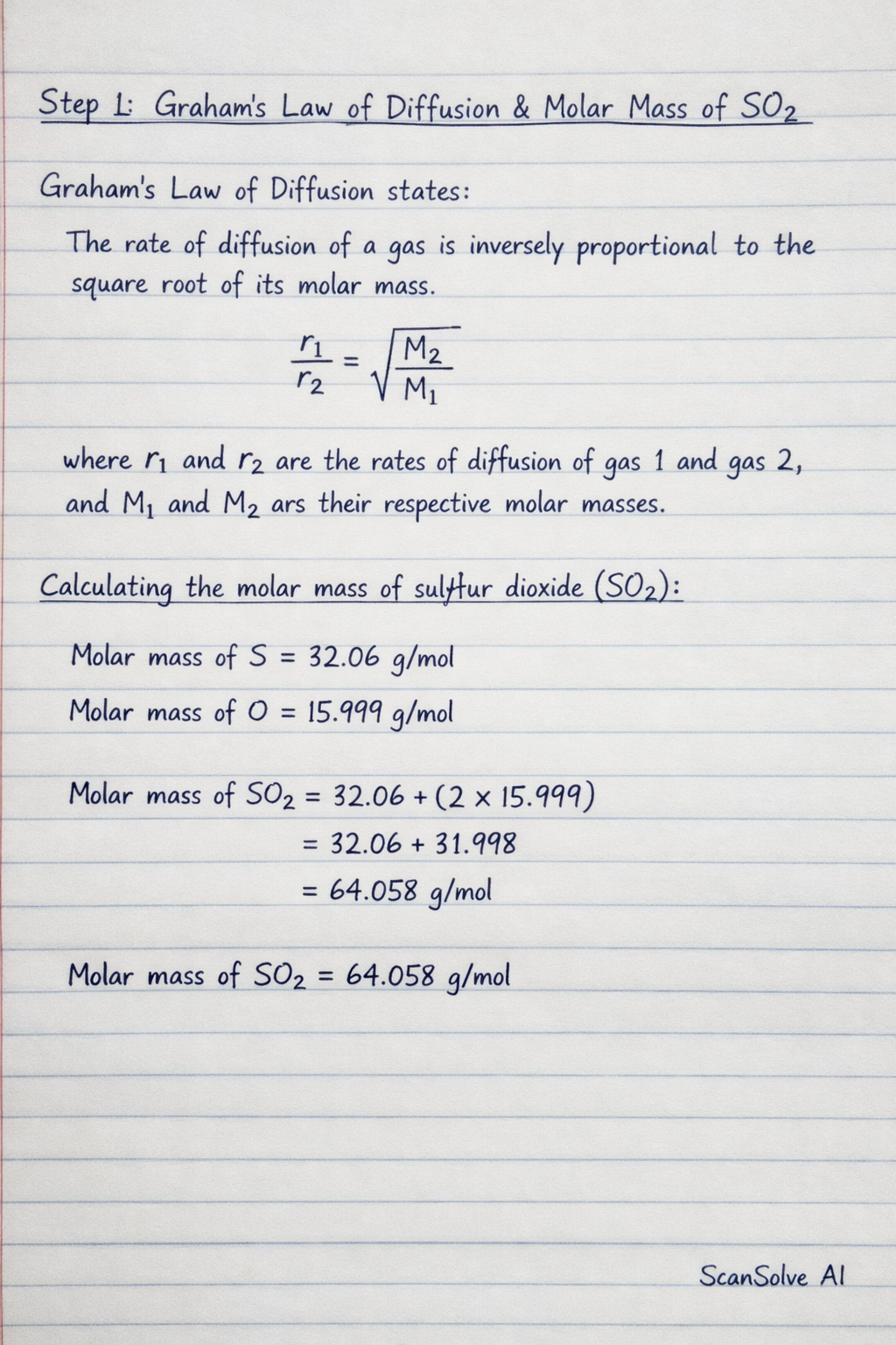 Handwritten step-by-step solution preview