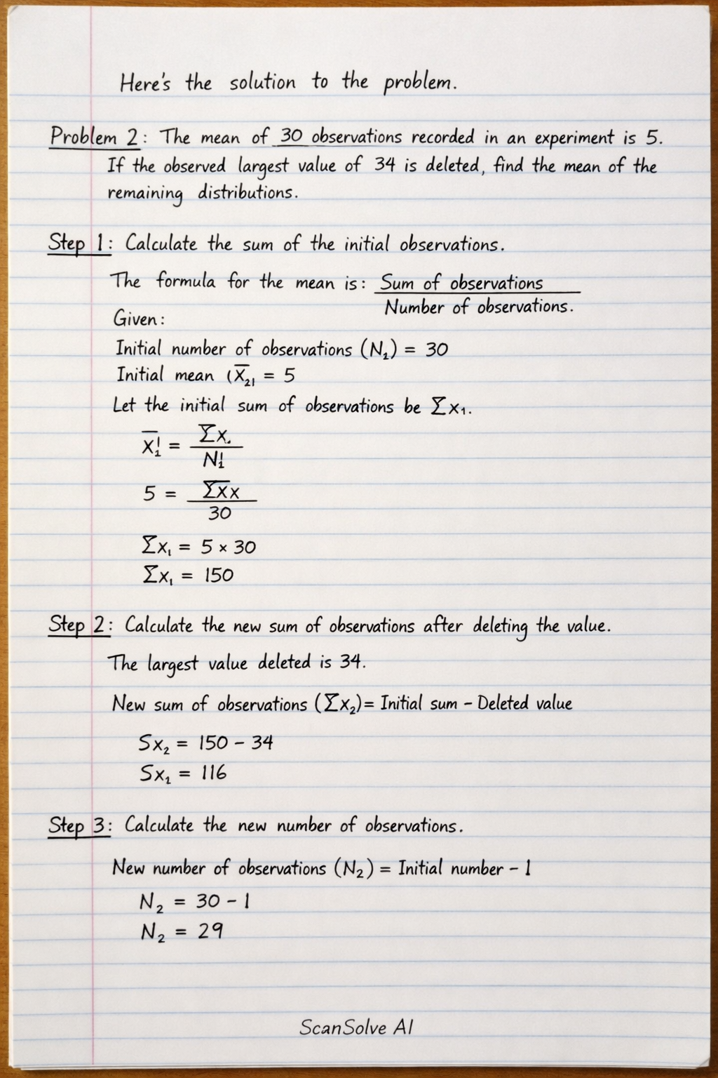 Handwritten step-by-step solution preview