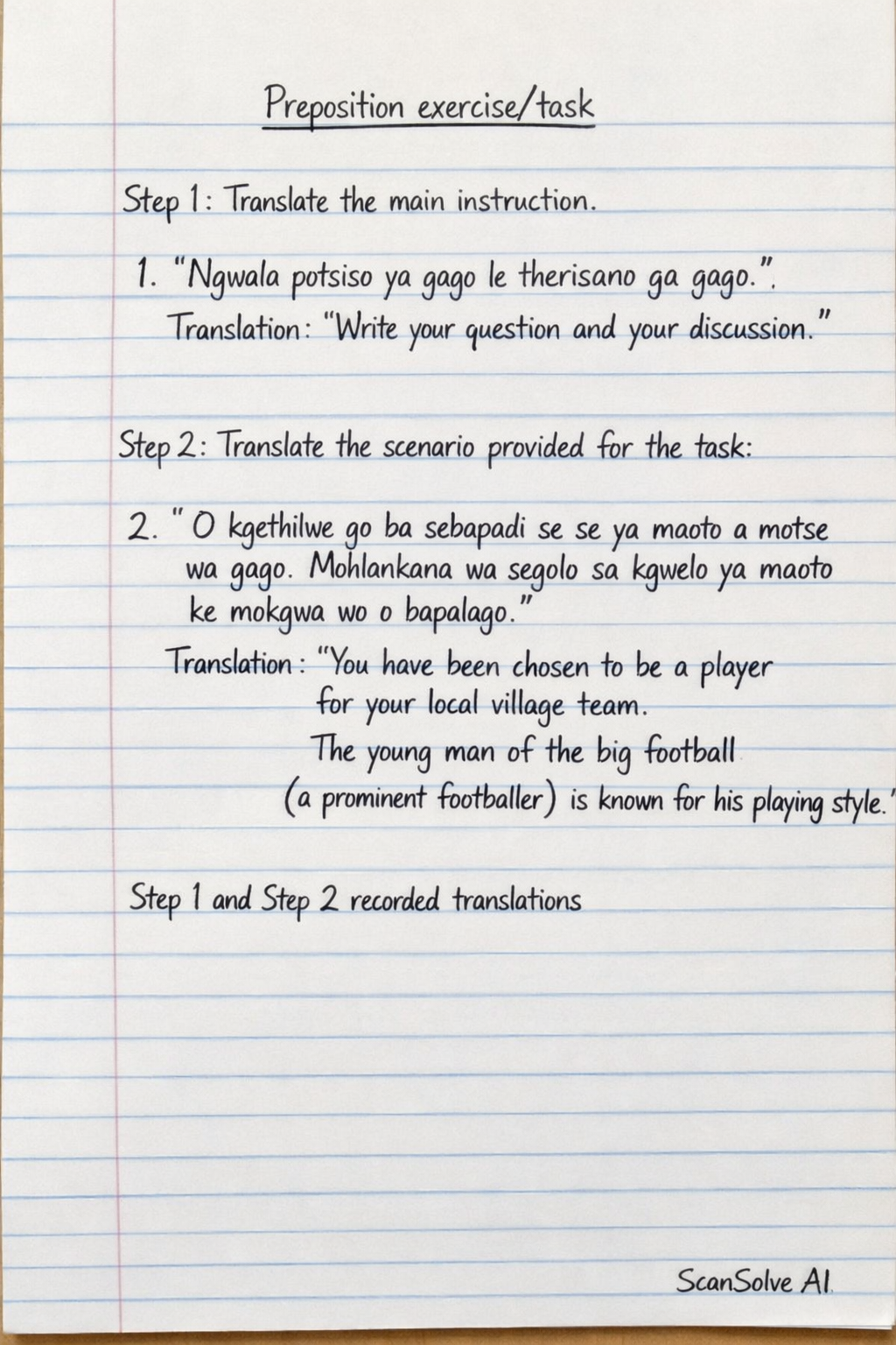 Handwritten step-by-step solution preview