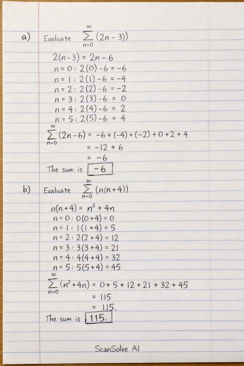 Handwritten step-by-step solution preview