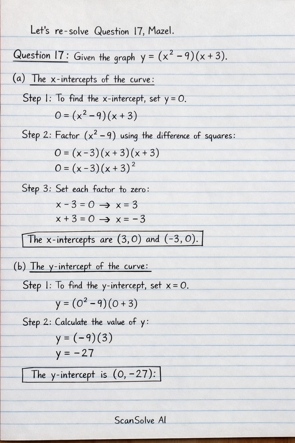 Handwritten step-by-step solution preview