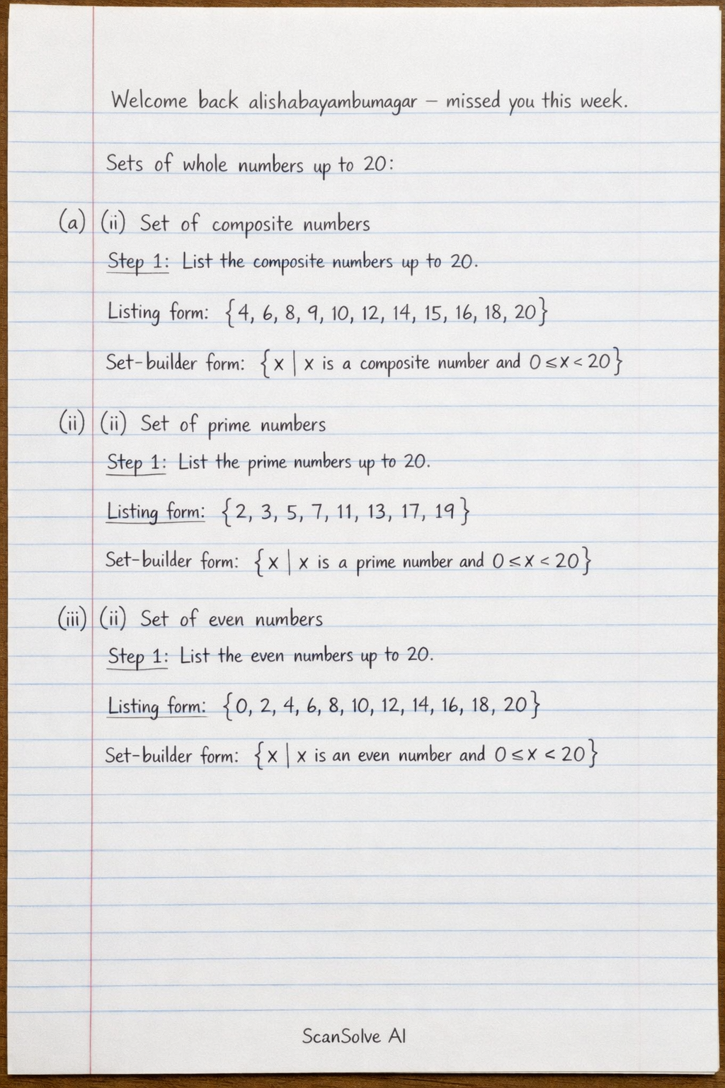 Handwritten step-by-step solution preview