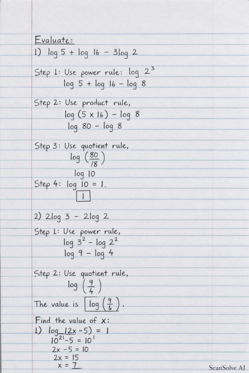 Handwritten step-by-step solution preview