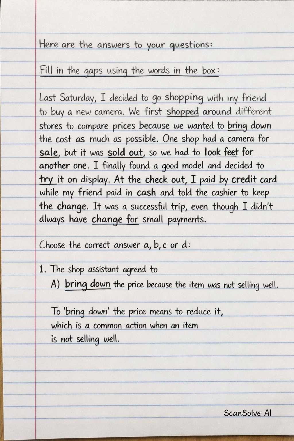 Handwritten step-by-step solution preview