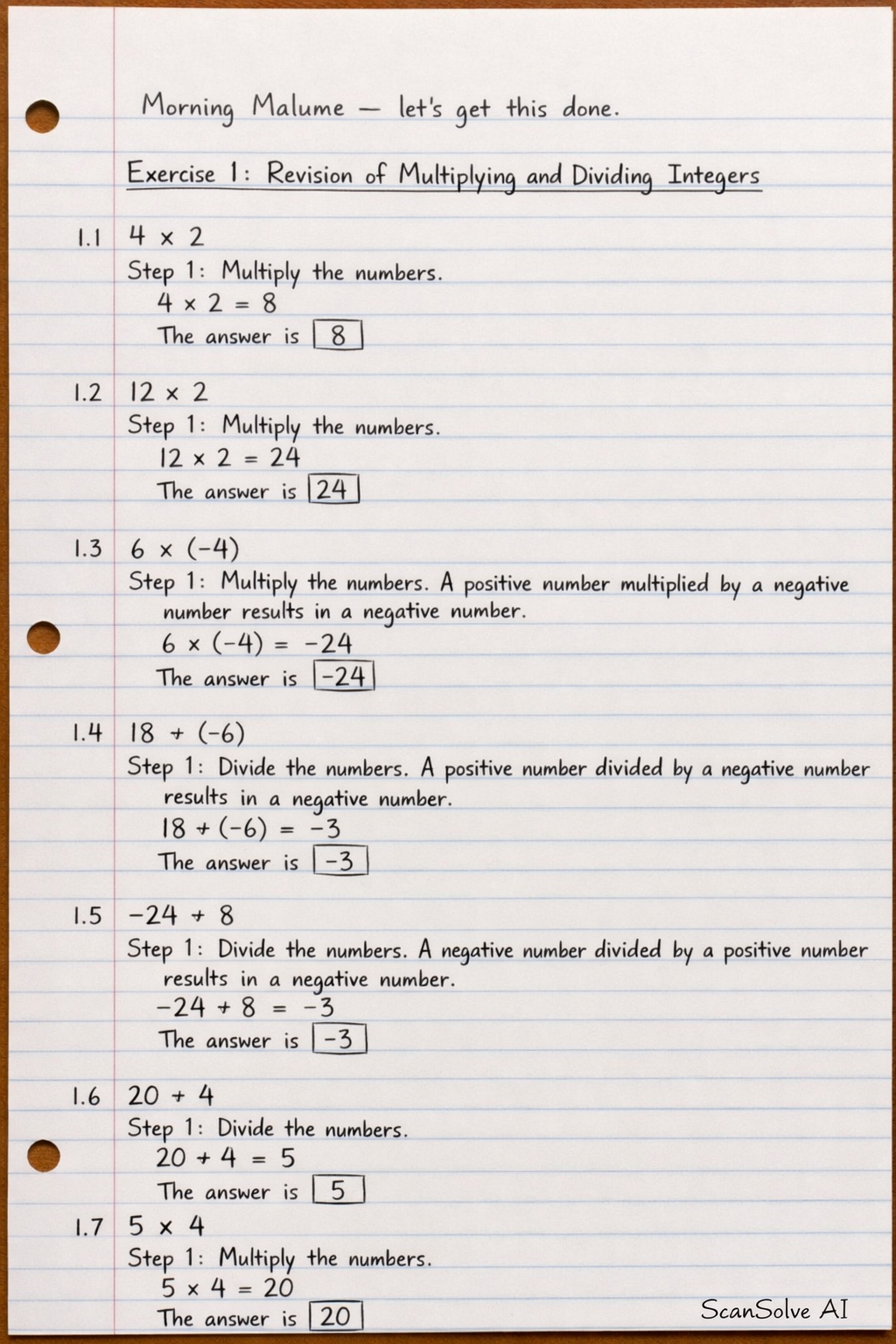 Handwritten step-by-step solution preview